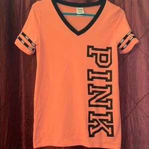 PINK - peach color shirt